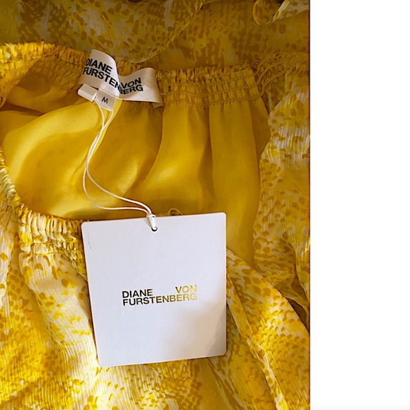 Diane von Furstenberg Haven Snake Print Silk Ruffle Dress - Picture 5 of 10